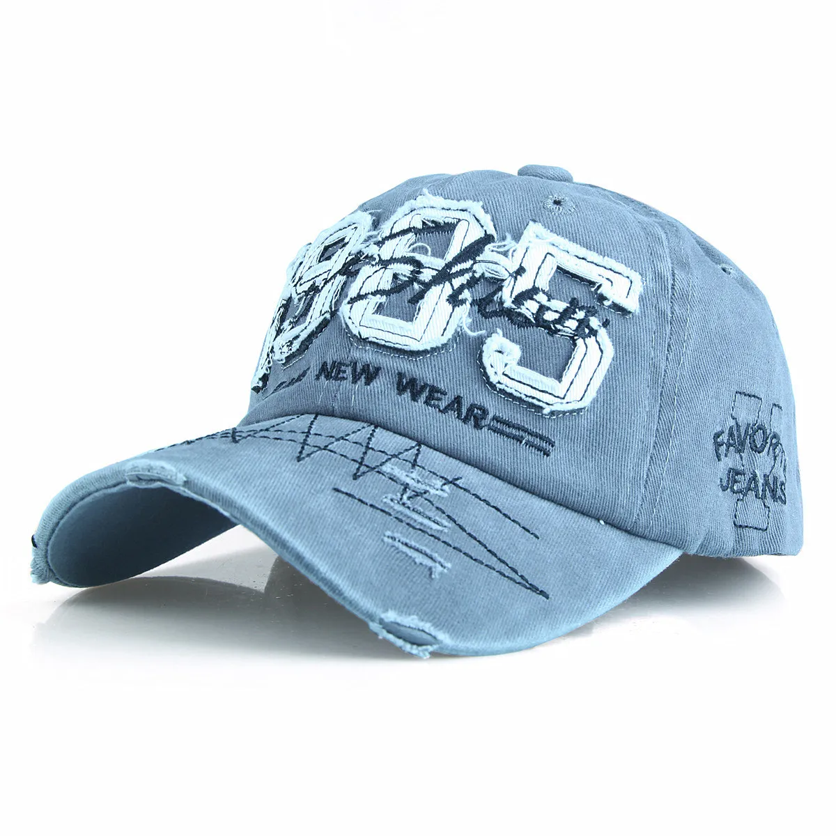 Embroidery Letter Cotton Baseball Cap 1985 Patch Hat for Men