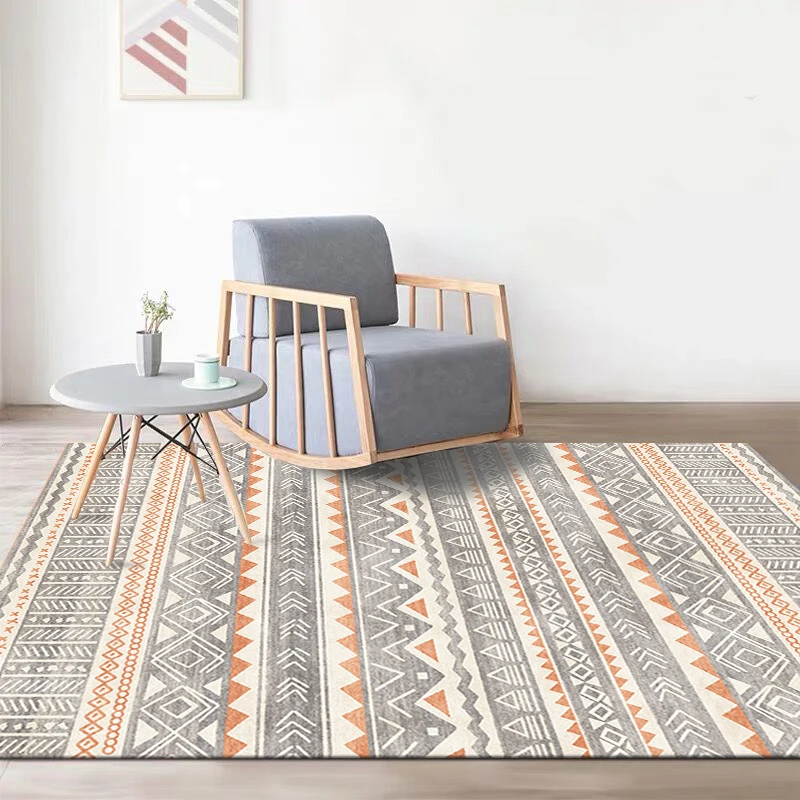 Modern Nordic Carpet Ethnic Style Living Room Carpets Moroccan Sofa Coffee Table Rug Bedroom Bedside Rugs Household Non-slip Mat 3