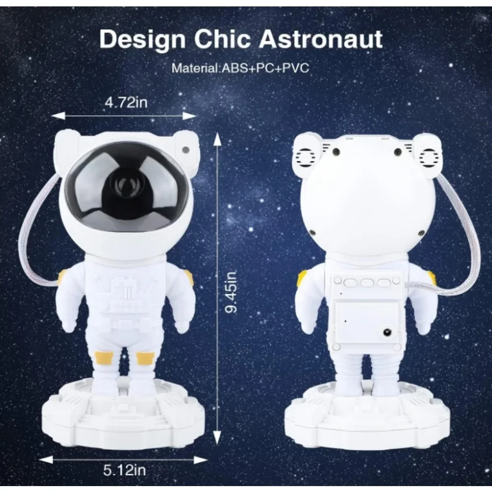 Star Projector Galaxy Night Light - Astronaut Space Projector, Starry Nebula Ceiling LED Lamp with Timer and Remote, Room Decor. 6