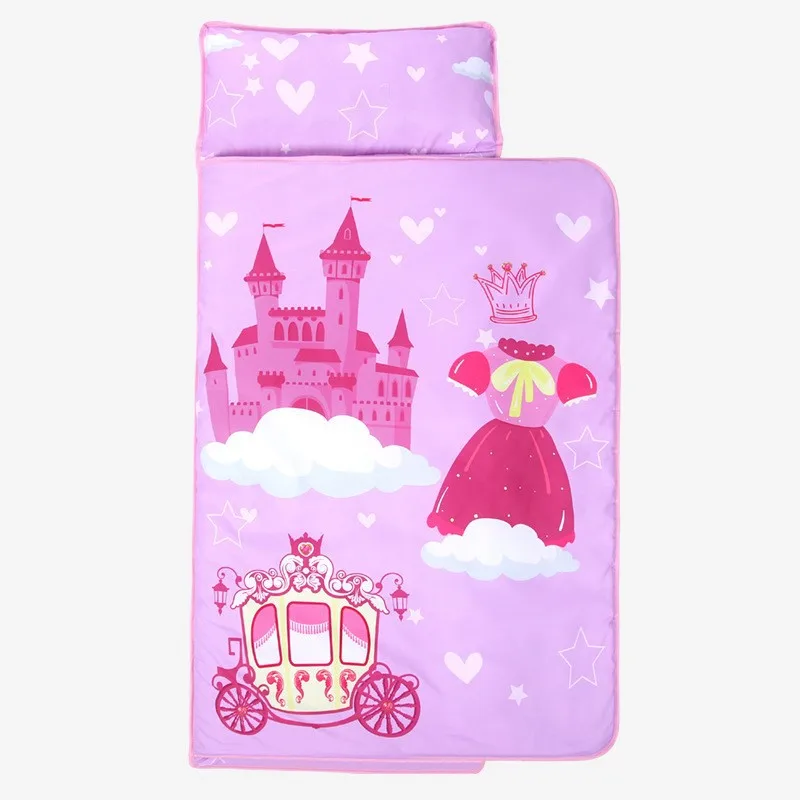 Nap Mat Slumber Bags for Boys Girls Easy Rolled Up Kids Sleeping Bag for Daycare Preschool Travel Camping 4