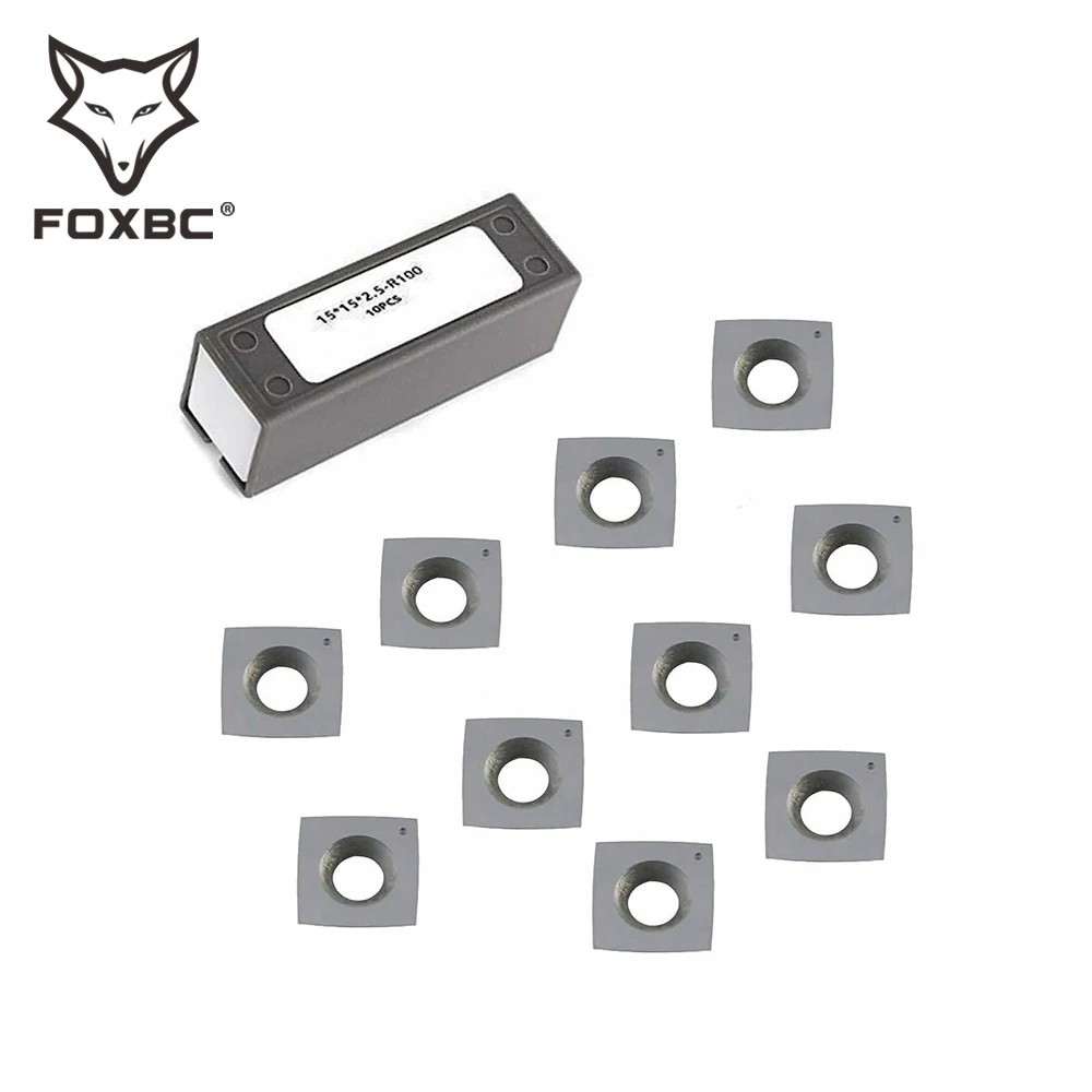 Foxbc 15mm Radius Carbide Inserts For Byrd Shelix Cutterheads 15x15x2