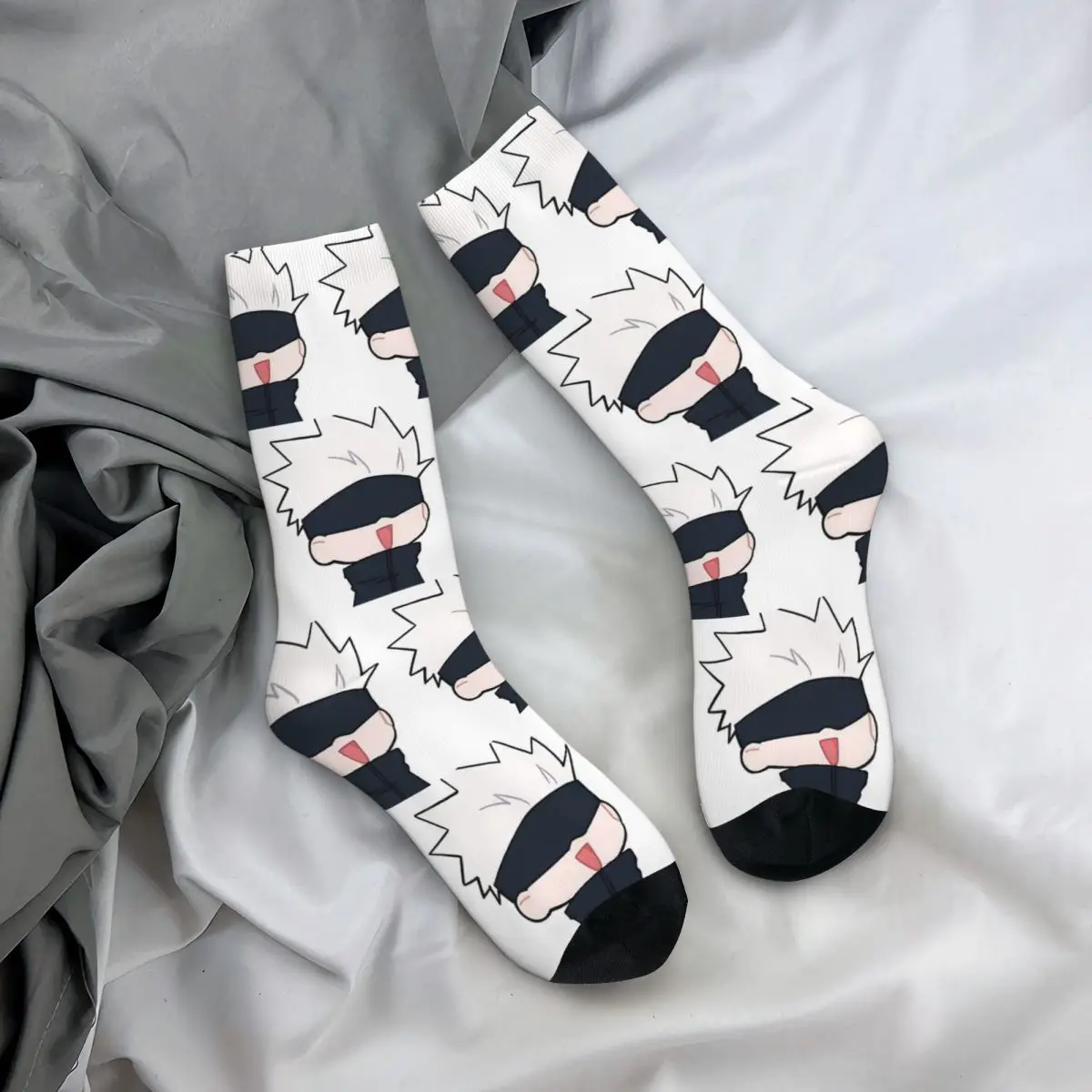 

Jujutsu Kaisen Gojo Satoru Unisex Winter Socks Warm Happy Socks Street Style Crazy Sock