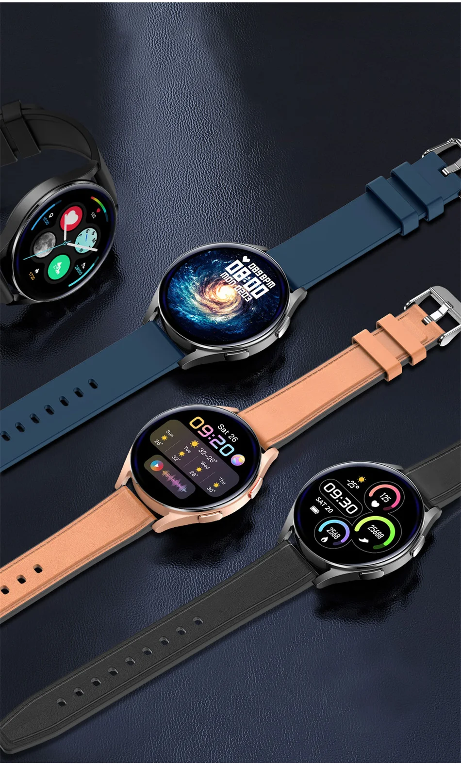 2022New Bluetooth Call Smart Watch Men Women Custom Watch Face Voice Assistant 1.32 Inch Display 360*360 HD Watch Man Smartwatch