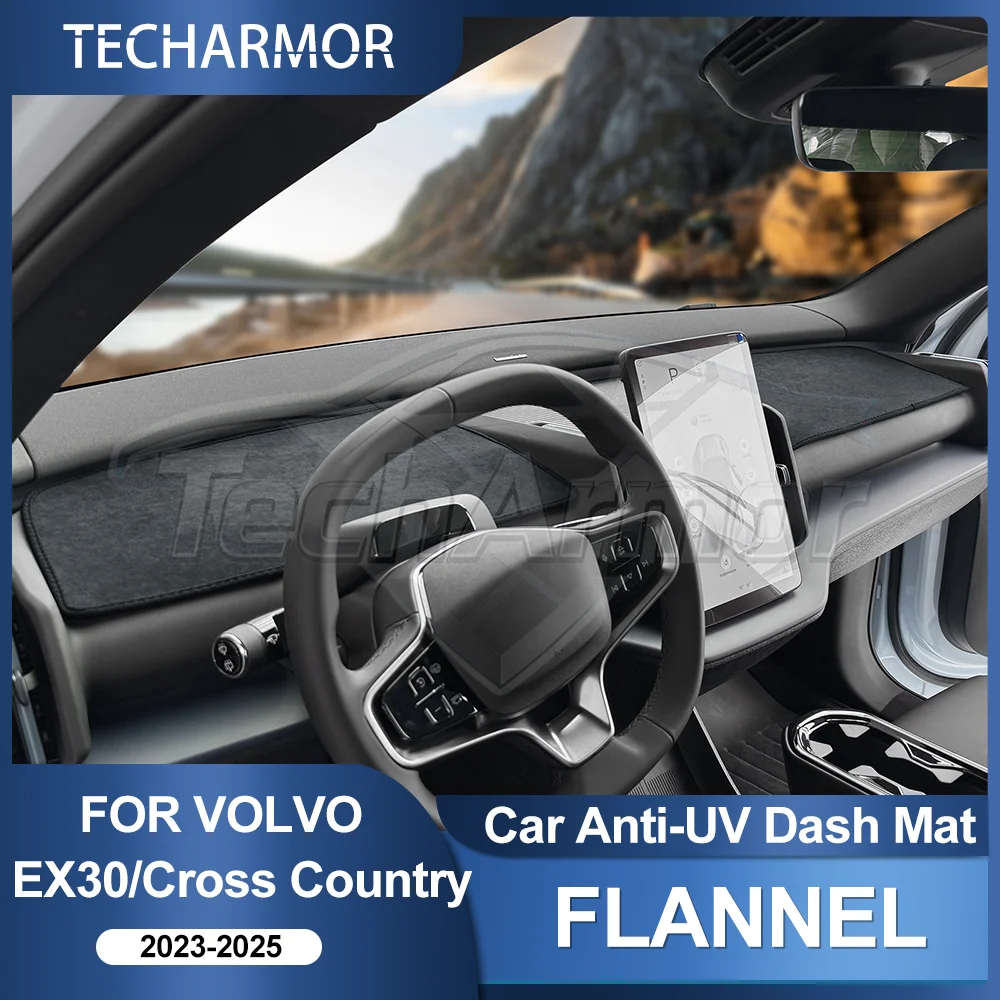 Almohadilla de la cubierta del salpicadero del coche para Volvo EX30 Cross Country 23-25 Protector de sombrilla alfombrillas Anti-UV almohadillas antideslizantes accesorios para automóviles