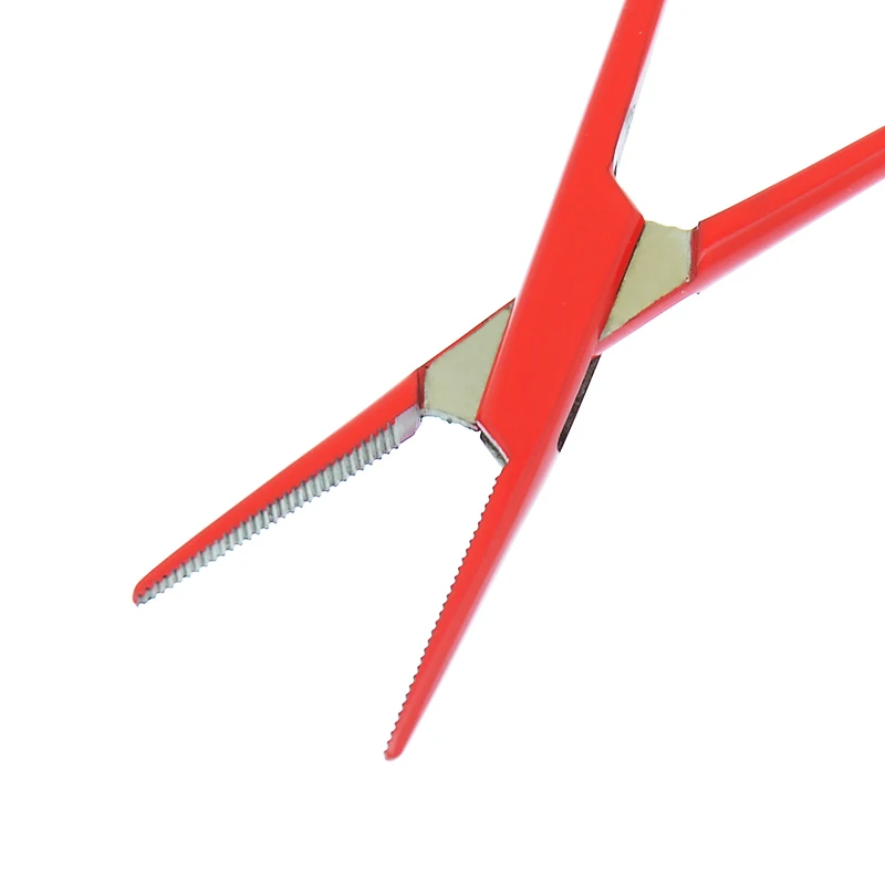 12.5 cm Pets Straight Curved Bent-nose Locking Elbow Scissors Pliers Stainless Steel Dogs Hemostatic Forceps Clamp Pliers D0001A dog grooming scissors dog grooming scissors kit