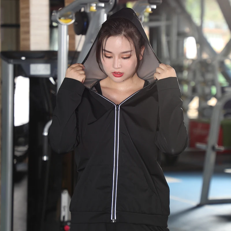 2pcs Sauna Suit Women Plus Size Gym 