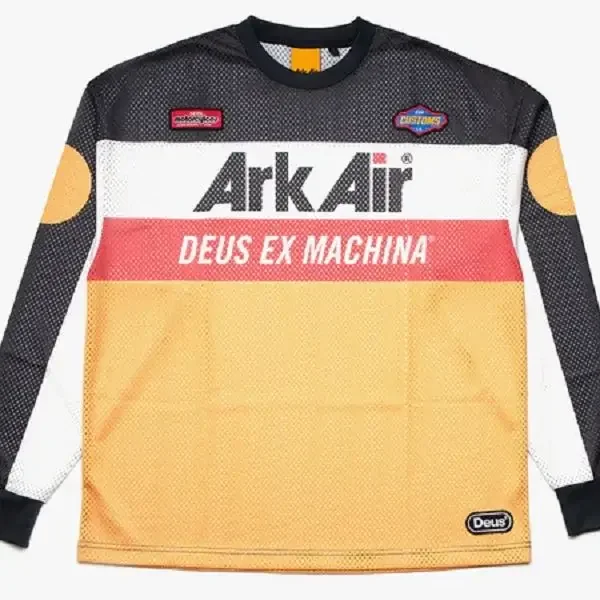 thumbnail image 1 of Camiseta de manga larga para hombre deus ex machina Travel ADVENTURE Motorrad Racing Team Motorsport Motorcycle de secado rápido, transpirable y anti-UV, 1 of 5