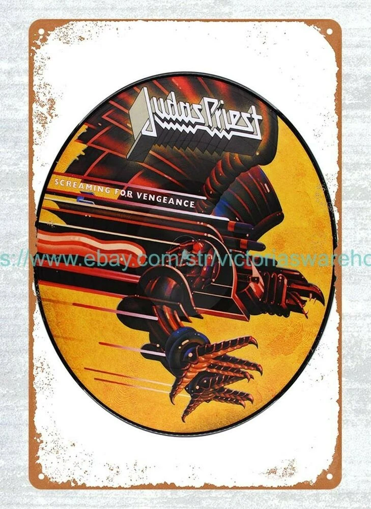 Judas Priest English Heavy Metal Band Metal Tin Sign Bedroom Office Design Ideas Plaques Signs Aliexpress