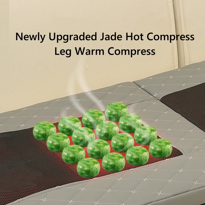 Upgrade Electric Full Body Massage Mattress Kneading Vibration Shiatsu Back Waist Cushion Jade Massager Pad Fatigue Relieve Gift