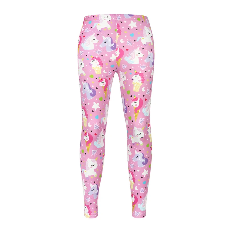 Kids Tights Spring Girls Unicorn Leggings Cute Cartoon Printed Skinny Trousers Children Tights