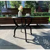 Cast Aluminum Outdoor Side Table,Outdoor Coffee Table,Small Outdoor Table,Outdoor Side Tables for Patio,Garden,Balcony 5