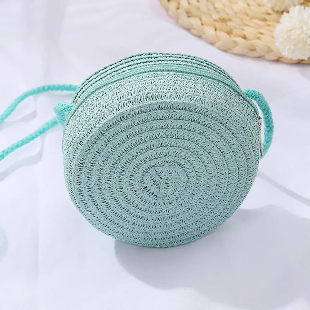 Coin Purse Straw Straw Bag Shell Shape Handmade Summer Beach Bag Straw Handbag Women Girl