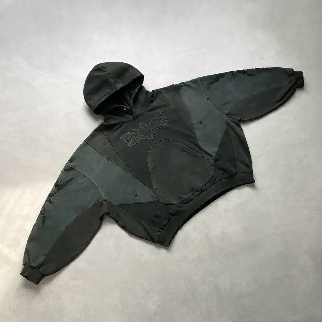 Hip Hop Embroidery Streetwear Hoodie for Womens Y2K Retro Hoodie Sweatshirt Men New Harajuku Gothic Pullover Hoodie Clothes 1