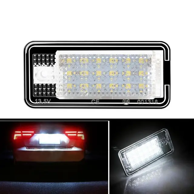 Luci Targa LED GSOWO Per Audi - Bianco Freddo 6500K - Compatibile Con Q7, A8, A6, A4, A3, S3, RS6 - Facile Installazione - Foto 4