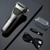 KEMEI Kemei-8512 Men's Grooming Razor, Precision Beard Trimmer, Cordless Electric Rechargeable Shaver 6