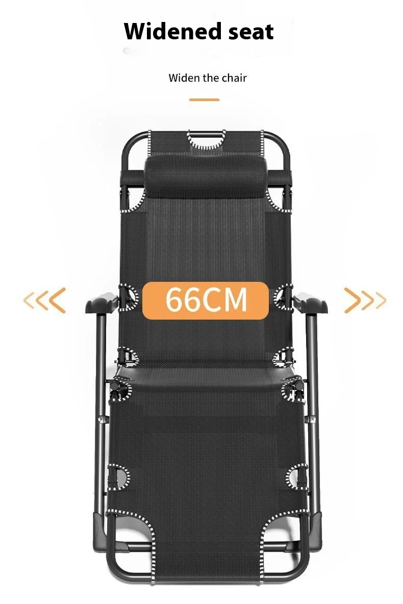GIANXI Outdoor Recliner - Padded Folding Lounge Chair with Phone Stand