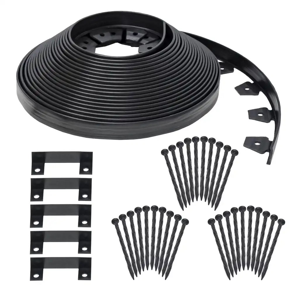 

Dimex EasyFlex Smooth Top No Dig 100 Foot Garden Landscape Edging, Black