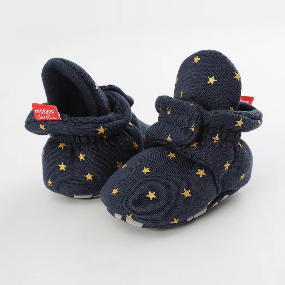 Meckior neue Babys ocken Schuhe Star Kleinkind First Walker Stiefeletten Baumwolle Komfort weich Anti-Rutsch warm Baby Baby Mädchen Schuhe – Detail 6