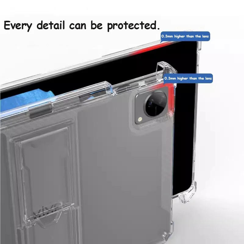 Capa Tpu para Samsung Galaxy Tab s9 Ultra 10.4 s8 Ultra s6 Lite 10.4 Capa Suporte Transparente Slot para Caneta Shell - Imagem 6