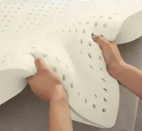 Surmatelas en Latex naturel, en caoutchouc naturel, pour maison, dortoir, coussin doux, taille Queen, fermeté moyenne, coussin de lit Durable 3