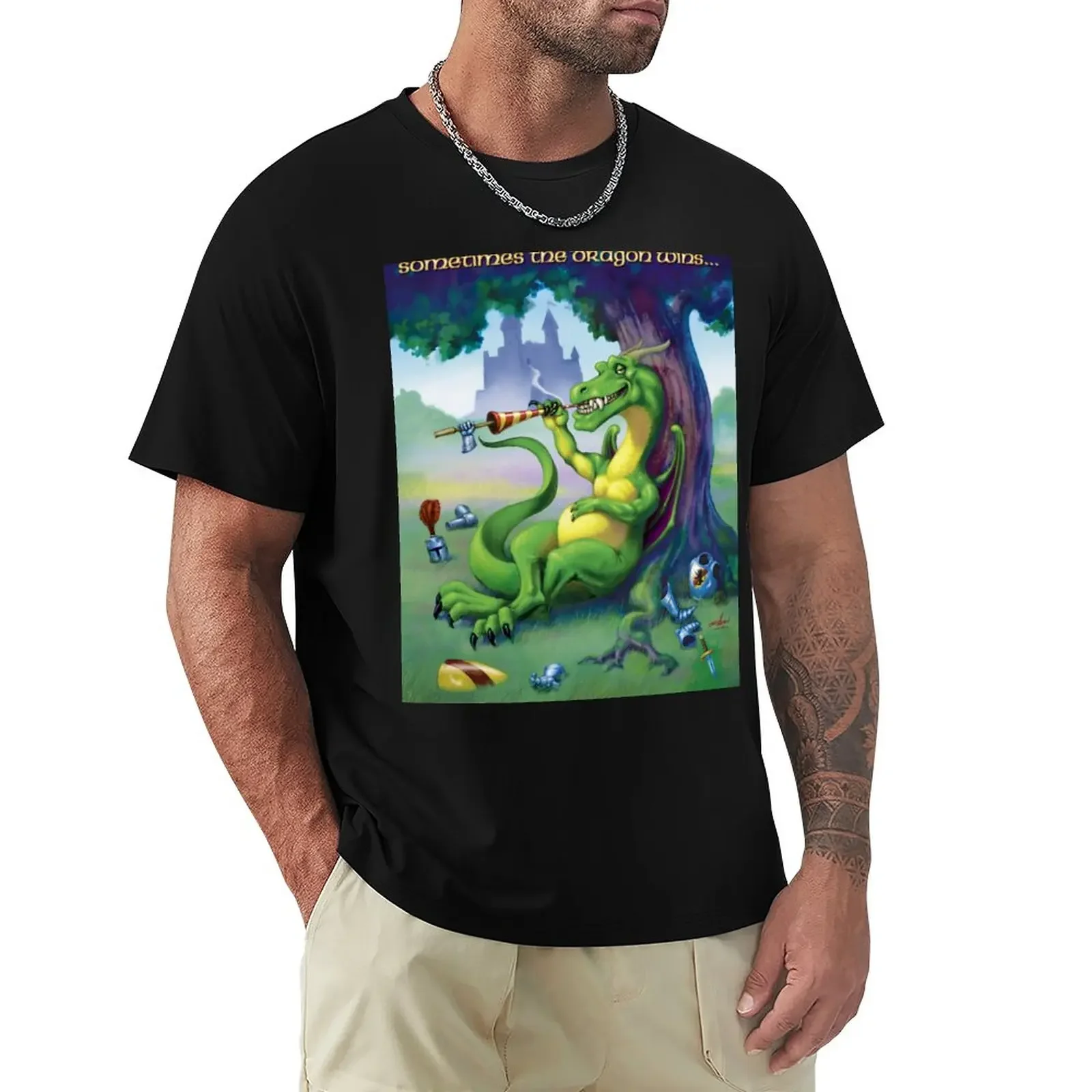 

Sometimes the Dragon Wins T-Shirt quick drying graphics Men's t shirts