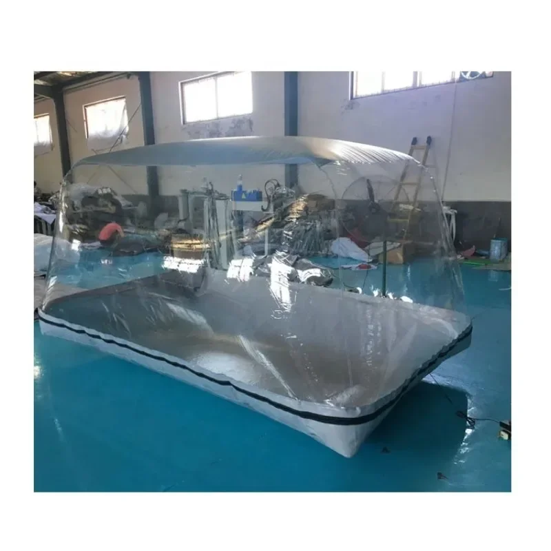 

Constant air inflate transparent car tent protector inflatable bubble tent for motorbike cover