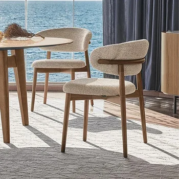 Retro Modern Dining Chairs Designer Accent Nordic Wooden Office Chair Gaming Party Muebles De Cocina Outdoor Furniture DC014