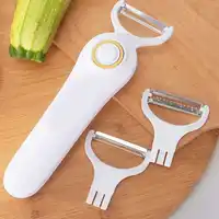 Electric Peeler Handheld USB Rechargeable Fruit Vegetables Peeler with 3 Cutter Heads Home Kitchen Tool 1