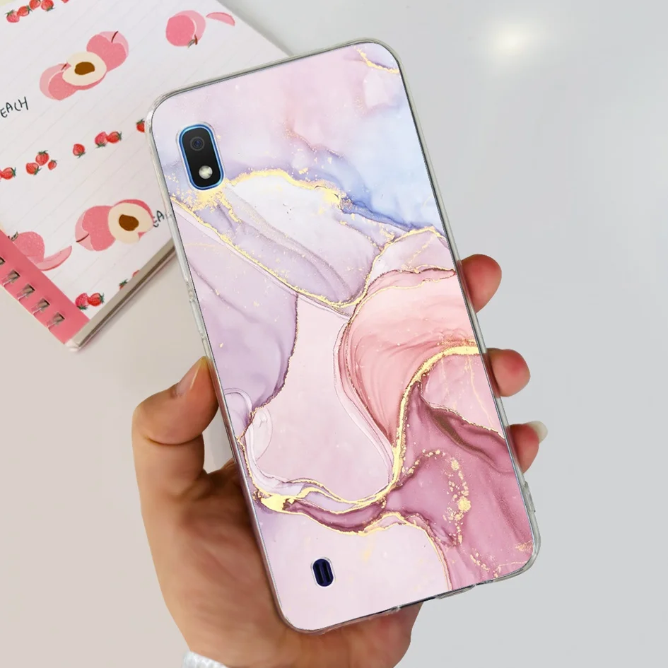 Floral Marble Soft Clear Silicone Bumper Case