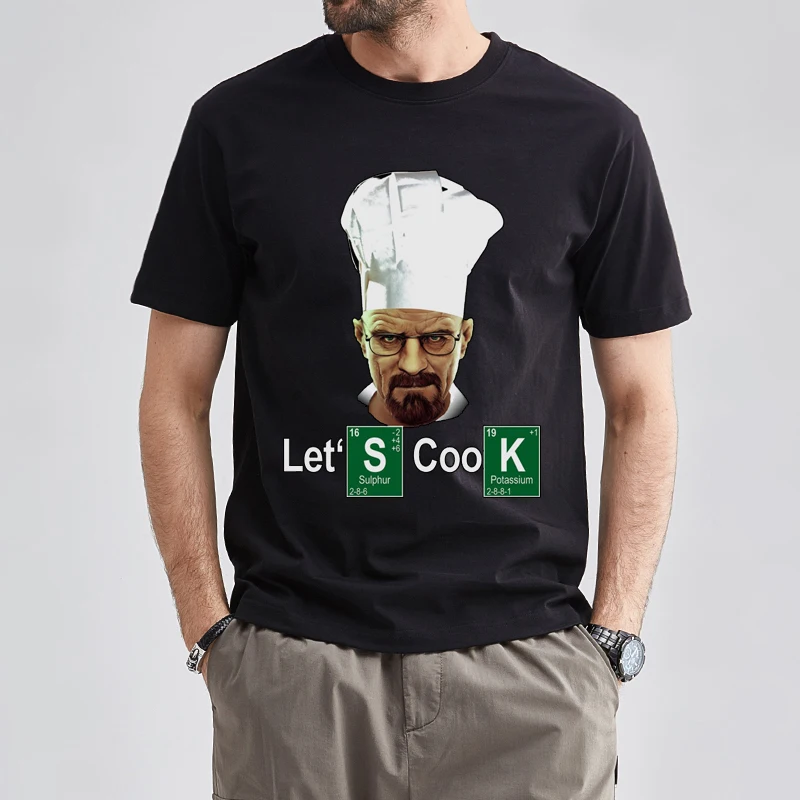 TShirt-People Heisenberg - Maglietta da uomo Lets Cook Nero XXL