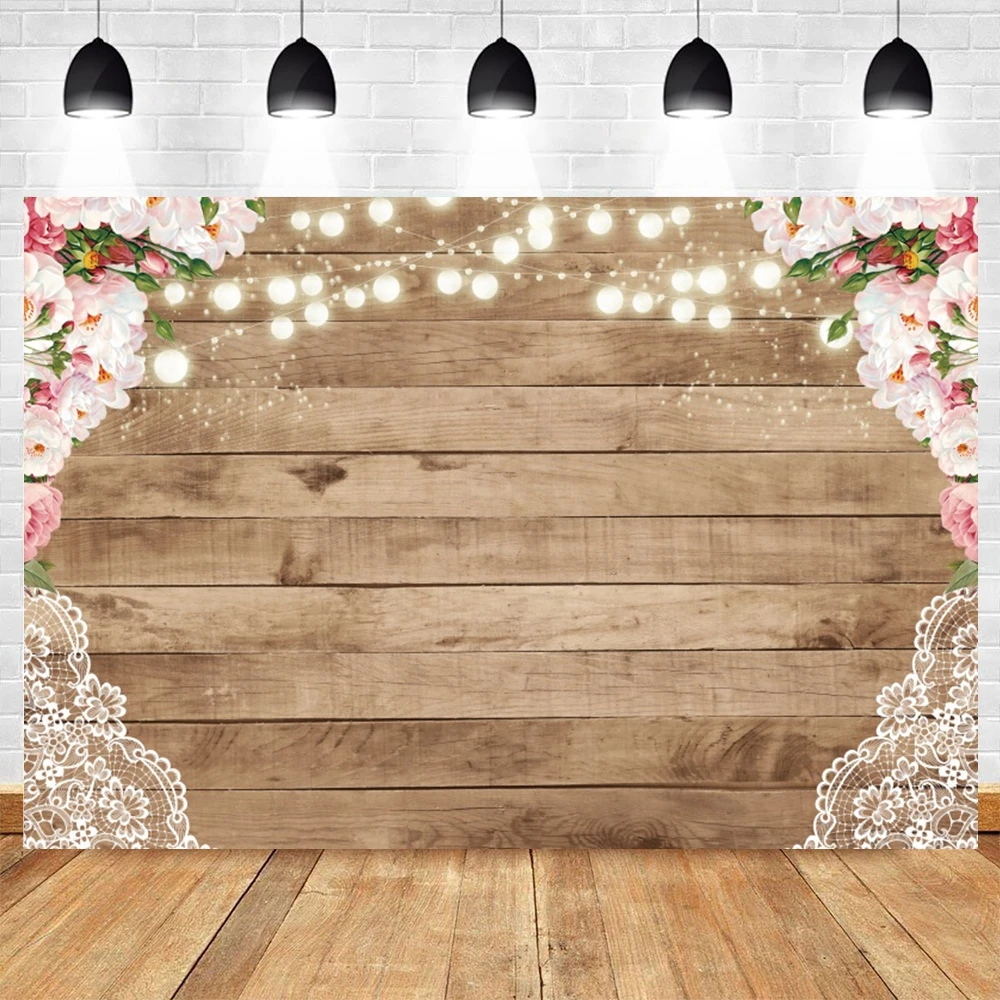 YCUCUEI 7x5ft Valentine's Day Balloons Gift Photography Backdrop Wood Love Heart Toy Bear Decorations Background Birthday Banner Photo Booth Studio Prop - View #4
