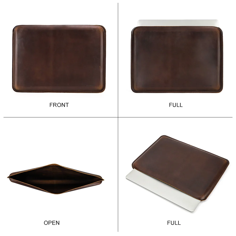 Bolsa de Couro Genuíno para Laptop Bolsa para Macbook Pro 15 A24852023 A2141 Acessórios de Luxo 16 Polegadas 2023 - Imagem 6