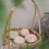 Fruit Tray 1/2/3 Tier Bamboo Weaving Baskets Round Weave Snack Display Stand Elegant Handcrafted Storage Baskets Pastries 2