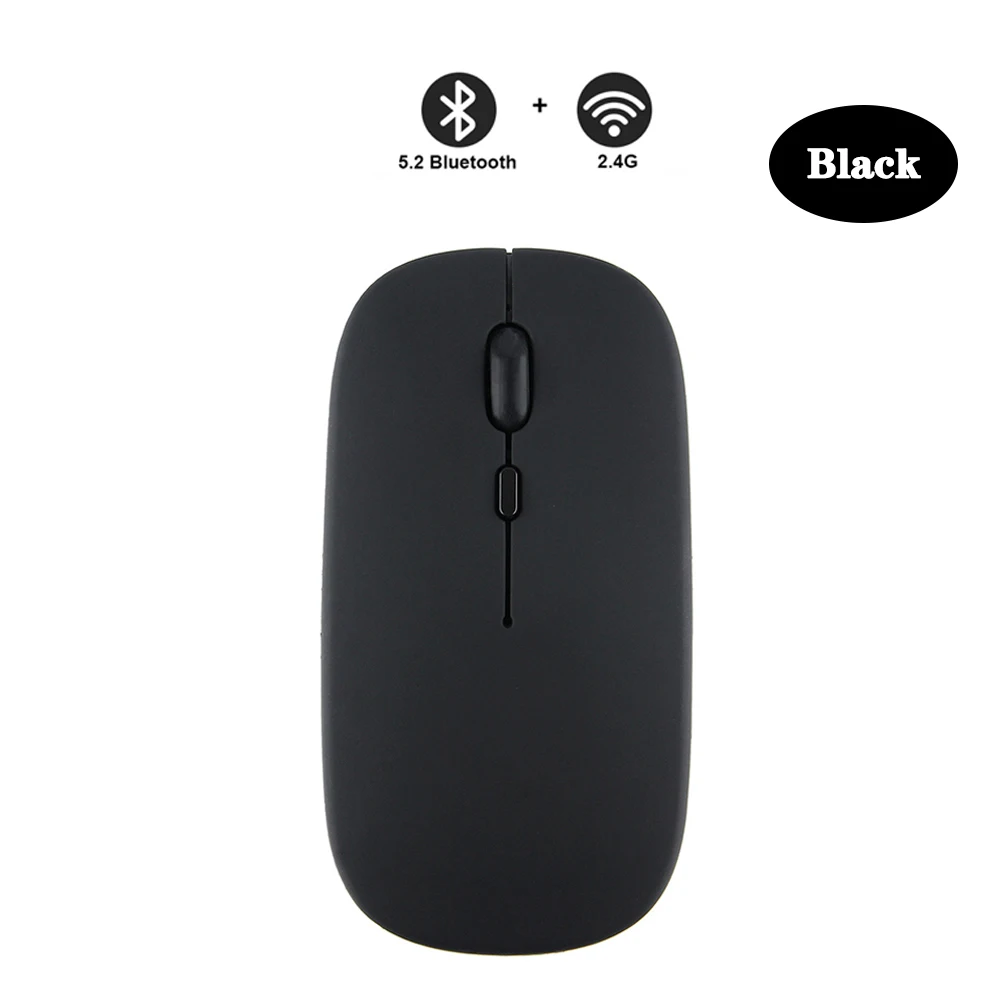 ワイヤレス Bluetooth マウス 2.4GHz デュアルモード RGB 充電式静音スリムワイヤレスマウス PC iPad ラップトップ PC コンピュータ用
