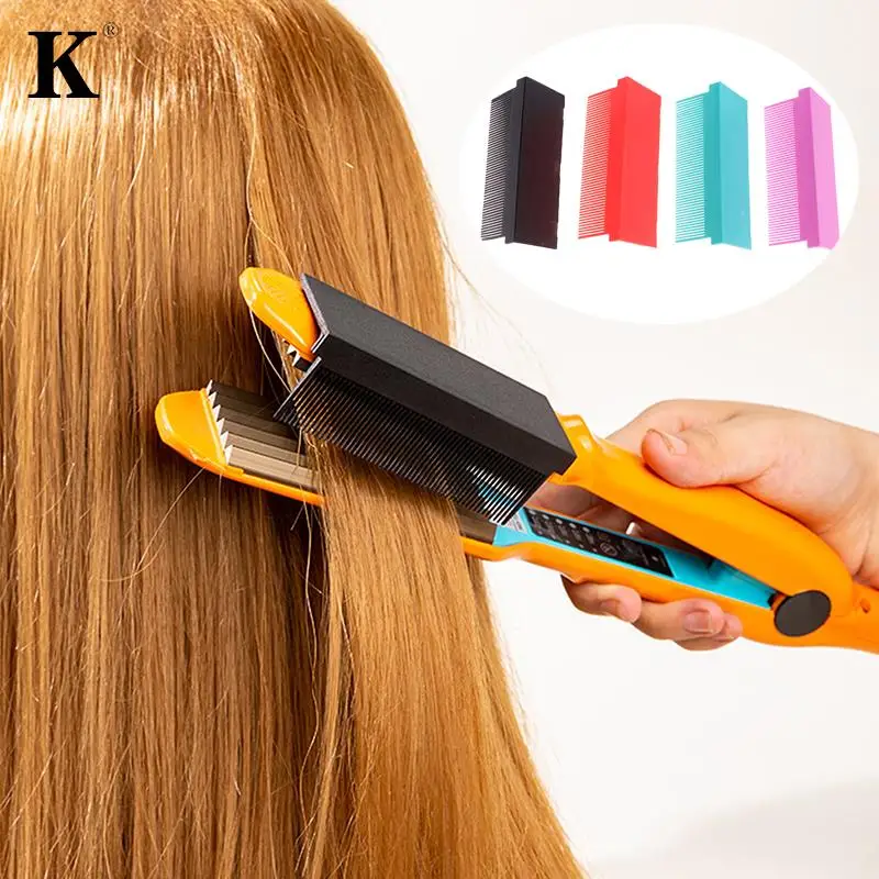 

1PC Carbon Fiber Plastic Electric Splint Straight Hair Comb Home Styling Hair Straightener Professional Hairdressing Accessories