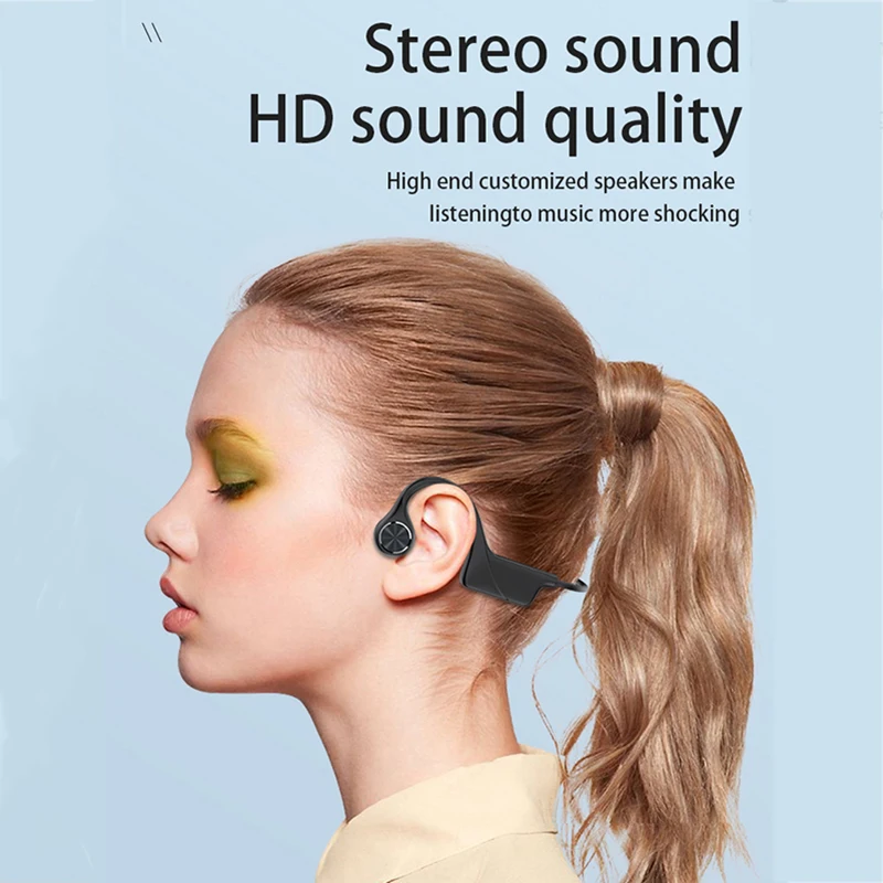 Фото Ture Bluetooth-наушники с технологией костной проводимости Водонепроницаемые спортивные наушники с микрофоном для iPhone 13 X... №4