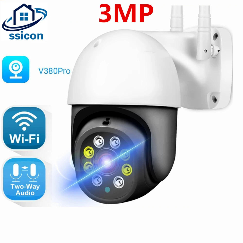 3MP Wireless Outdoor IP Camera Waterproof V380 Pro Security Protection