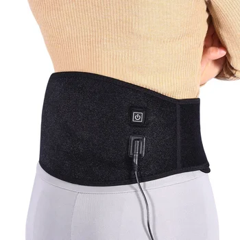 Heating Waist Belt Brace For Pain Relief Lower Back Therapy Lumbar Black 3
