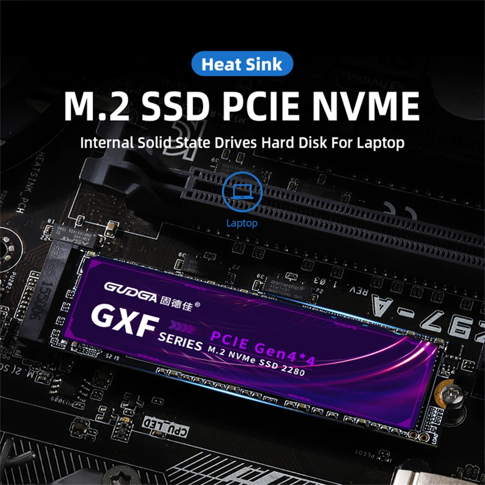 Gudga M.2 Ssd Pcie Nvme 512 gb tb tb tb Gen4 Unidade de Estado Sólido 2280 7450 mb s Disco Rígido Interno Hdd para Ps5 Desktop pc Portátil Disco Rígido 4800 mb s m2 Pcie4.0x4 Unidade Ssd Nvme m2 Ssd tb - Imagem 6