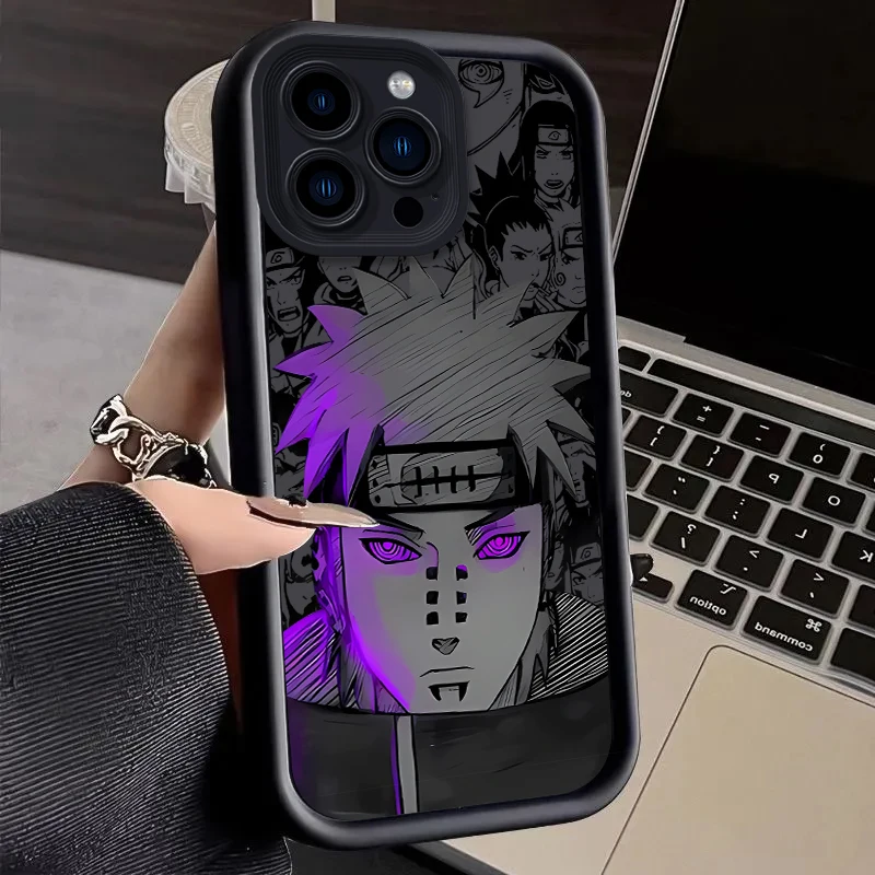 thumbnail image 1 of Funda de teléfono suave de Anime n-naruto para iPhone, 15, 14, 13, 12, 11 Pro Max, XS, X, XR, 8, 7, 6S, 6 Plus, SE, 2020, silicona líquida, a prueba de golpes, 1 of 5