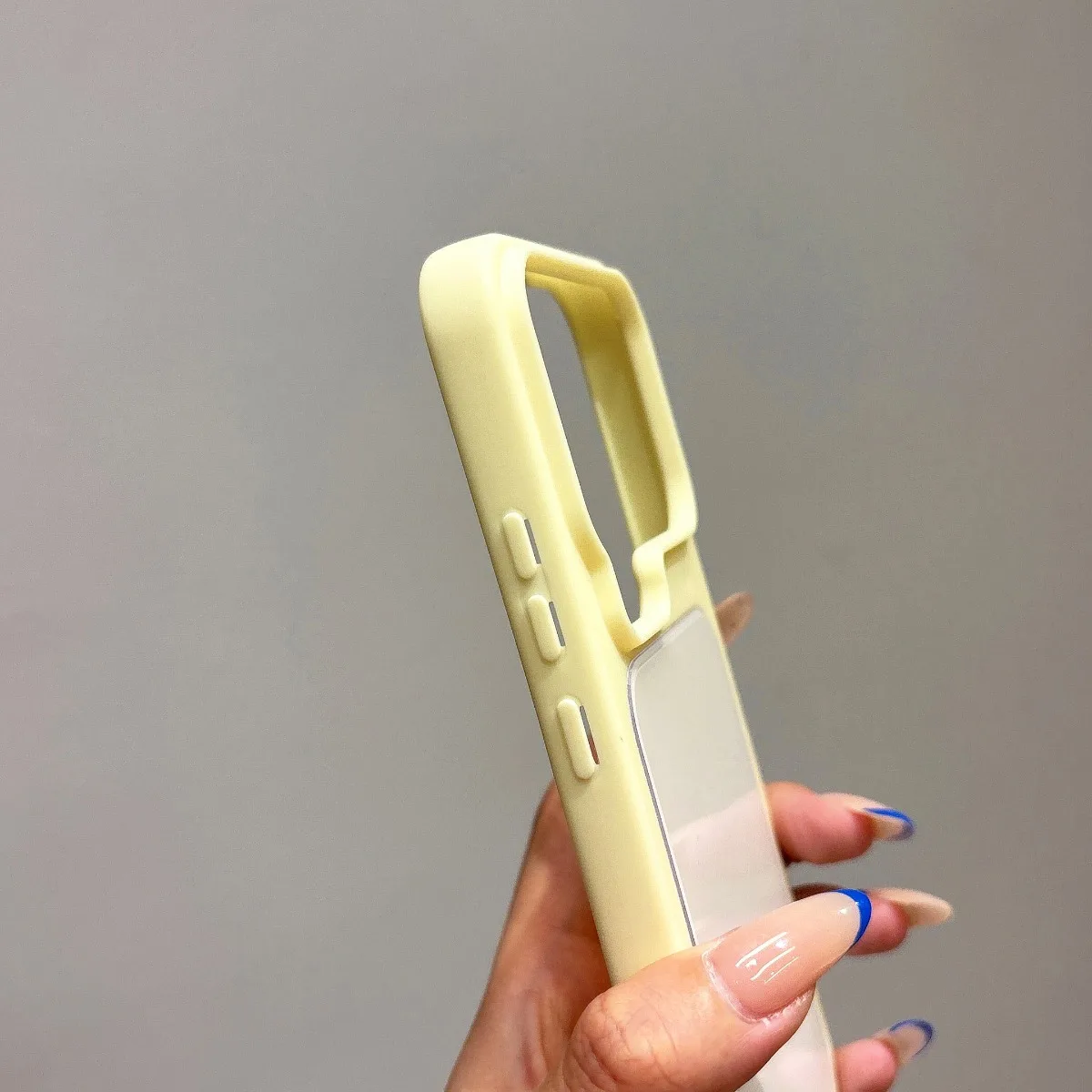 Macaron Color Mirror Phone Case - Soft Silicone Shockproof Cover