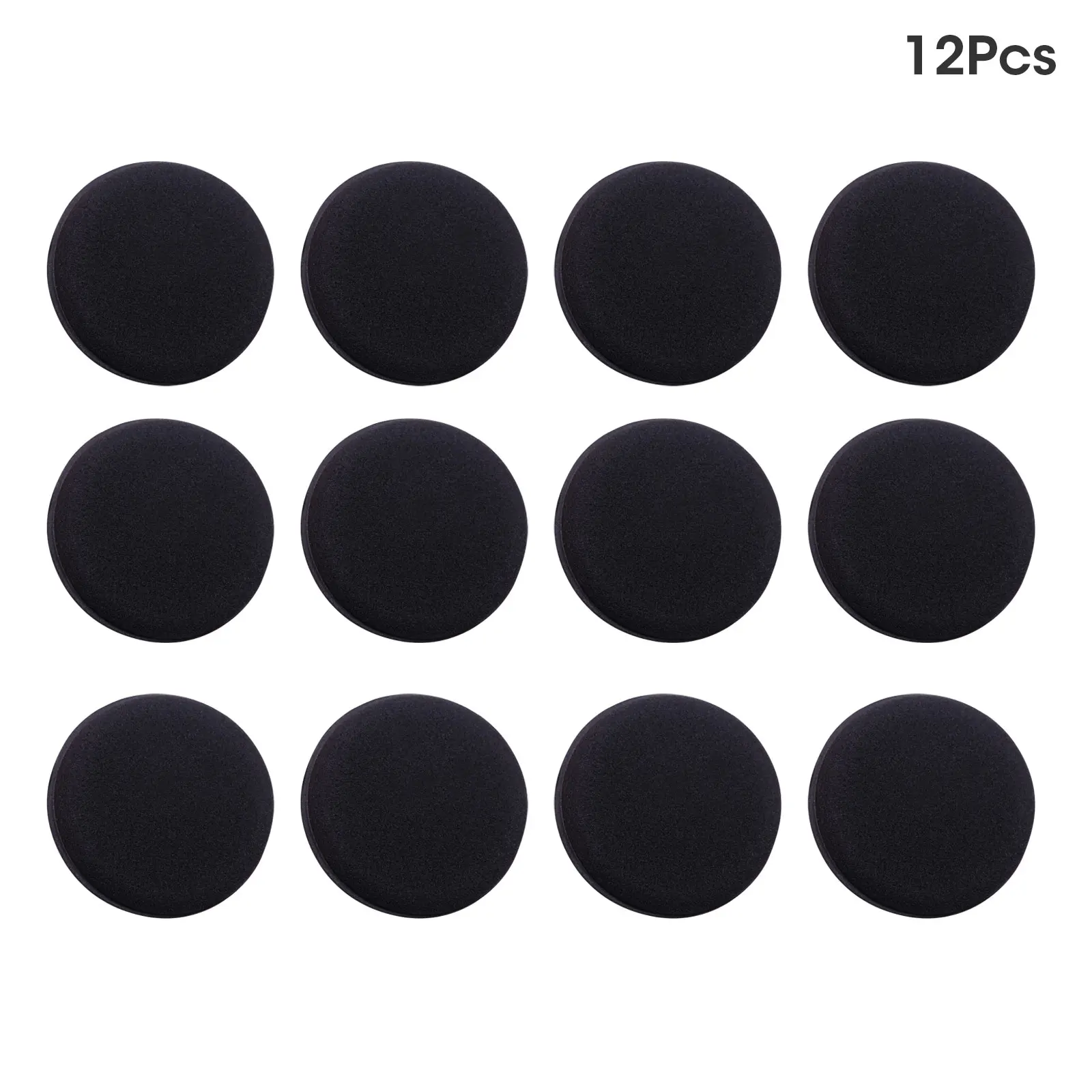 

12Pcs Round High Density Car Waxing Polish Foam Sponge Detailing Applicator Pad Curing And Polishing Sponge Car Waxing Car Tools