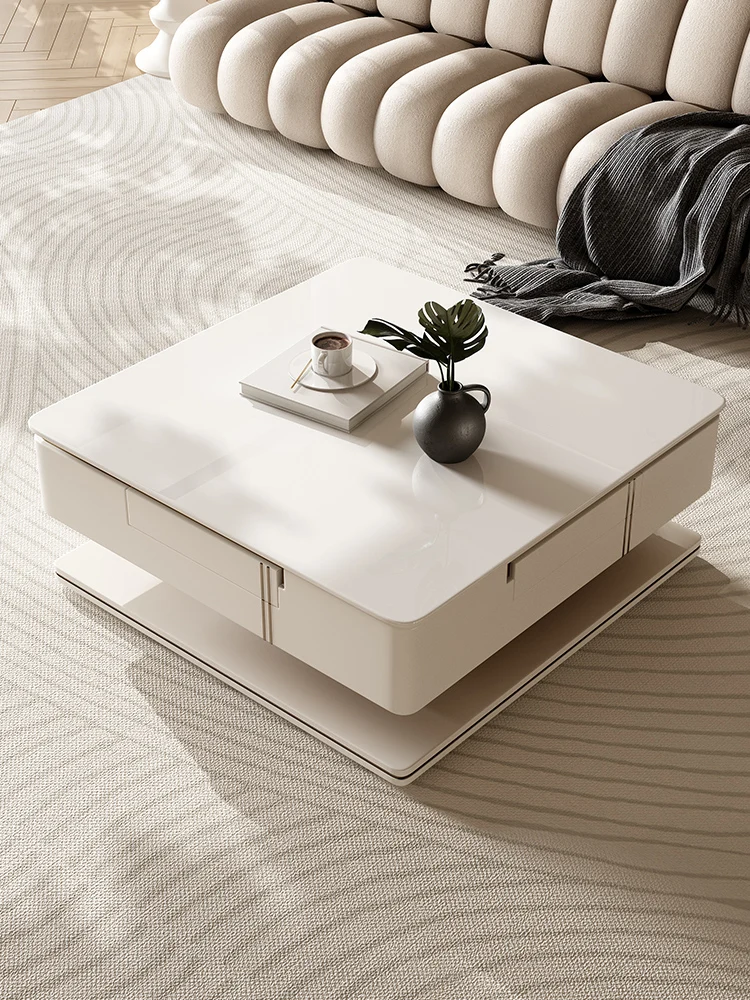 

Dual-Use Modern Simple Multi-Functional Lifting Stone Plate Dining Table Living Room Home Small Apartment