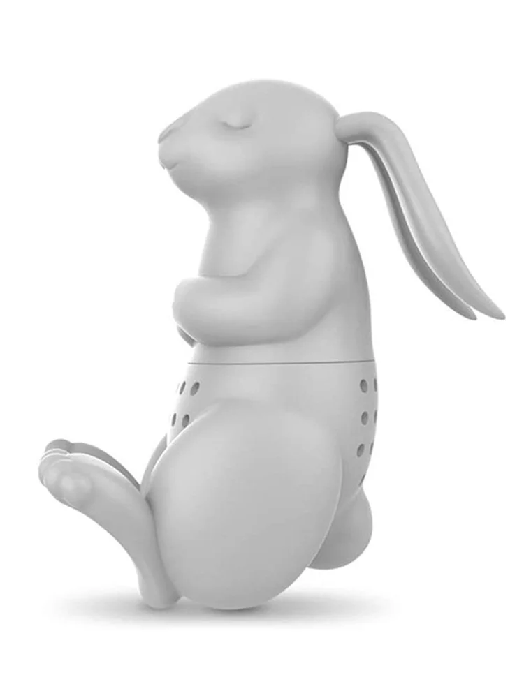 Rabbit Tea Infuser Cute Bunny Silicone Tea Maker Bunny Infuser Filter Strainer Diffuser Filter for Loose Leaf