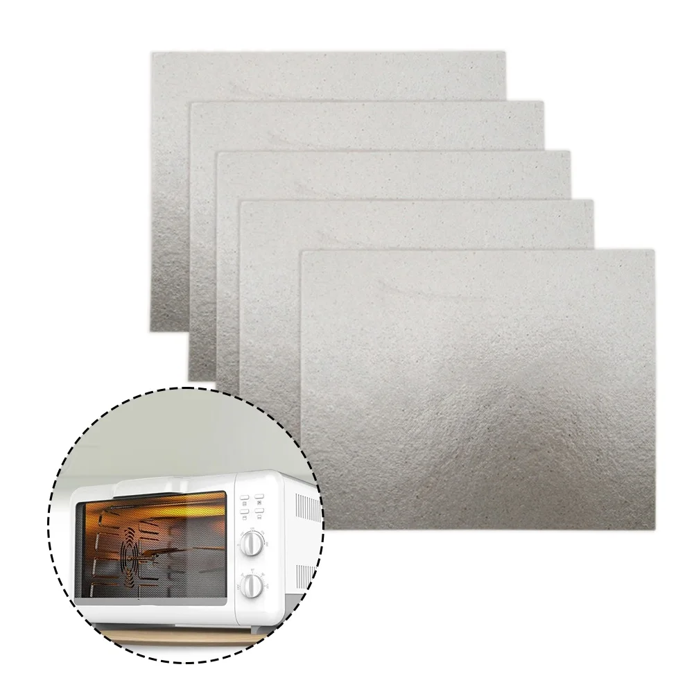 5pcs 150x120mm Microwave Oven Cover Sheets Mica Sheet Waveguide Waveguide Sheet High Temperature Resistance Mica