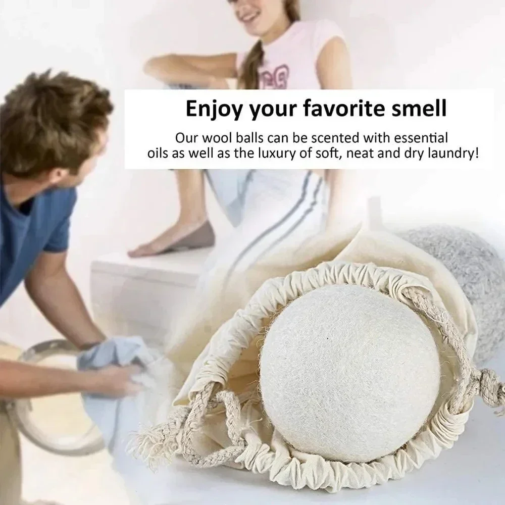 Wool Drying Balls Reusable Softener Clothing 5cm Drying Kit Balls Practical Household Washing Wool laundry ball