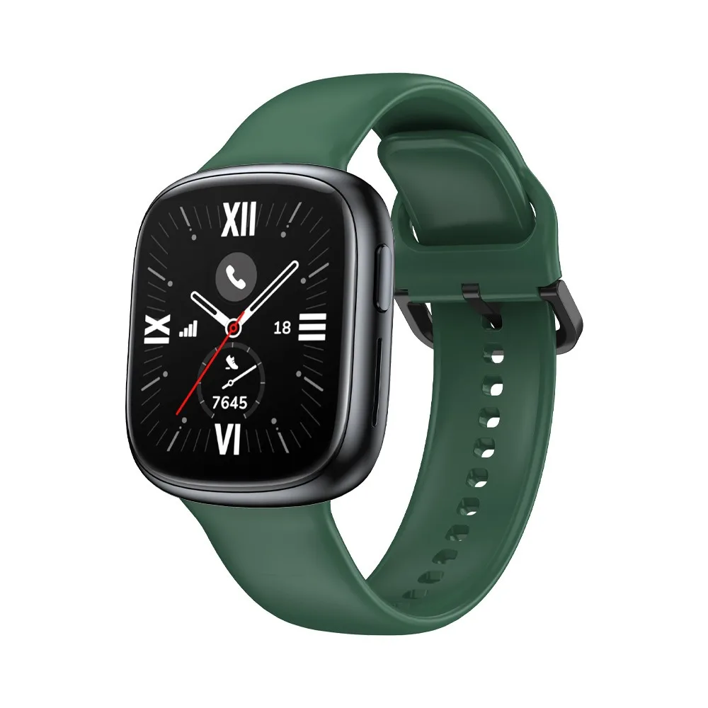 Breathable Silicone Strap with Metal Buckle