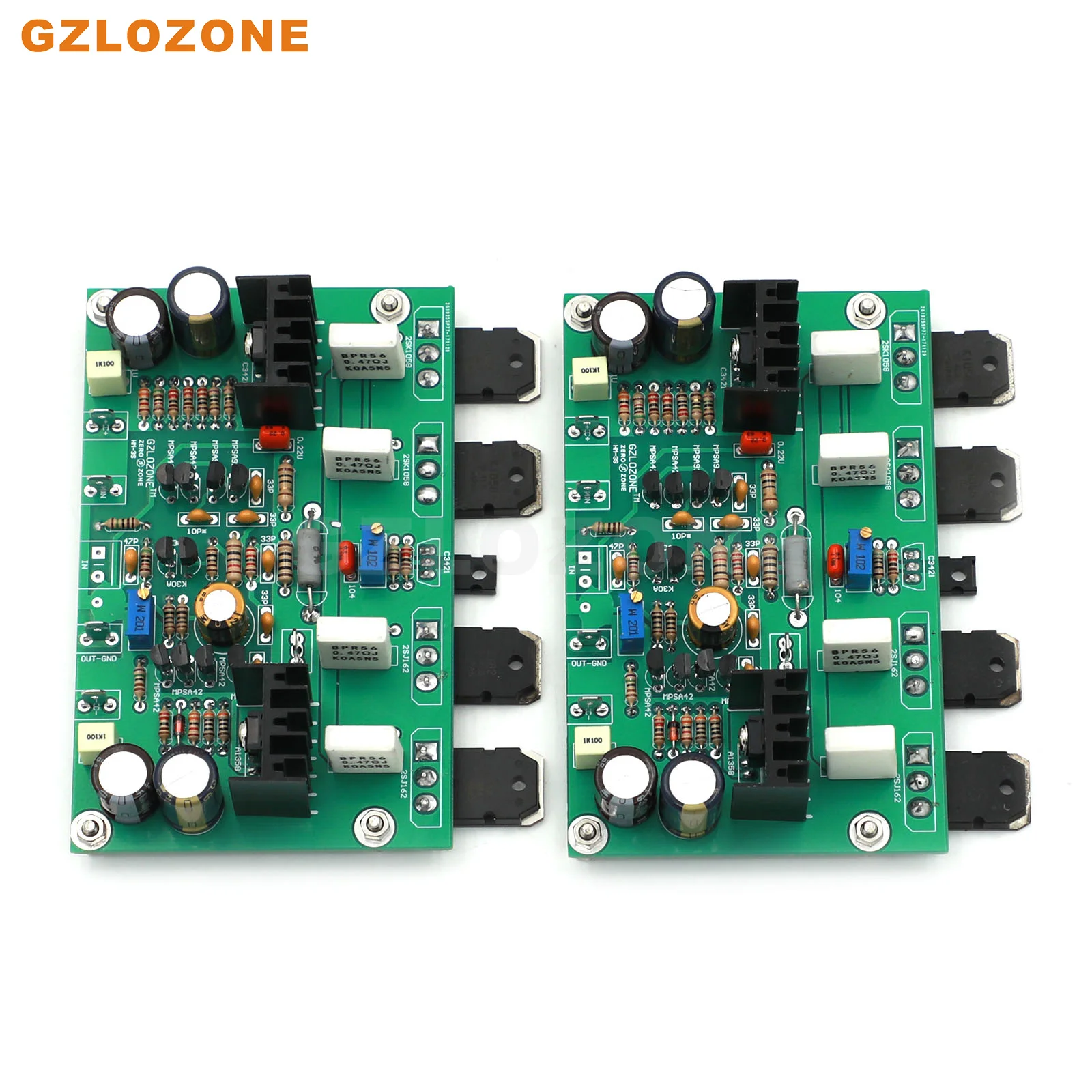 

One pair Assembeld HM3S power amp Board Base On GOLDMUND GM29 (without 2SK1058 2SJ162)