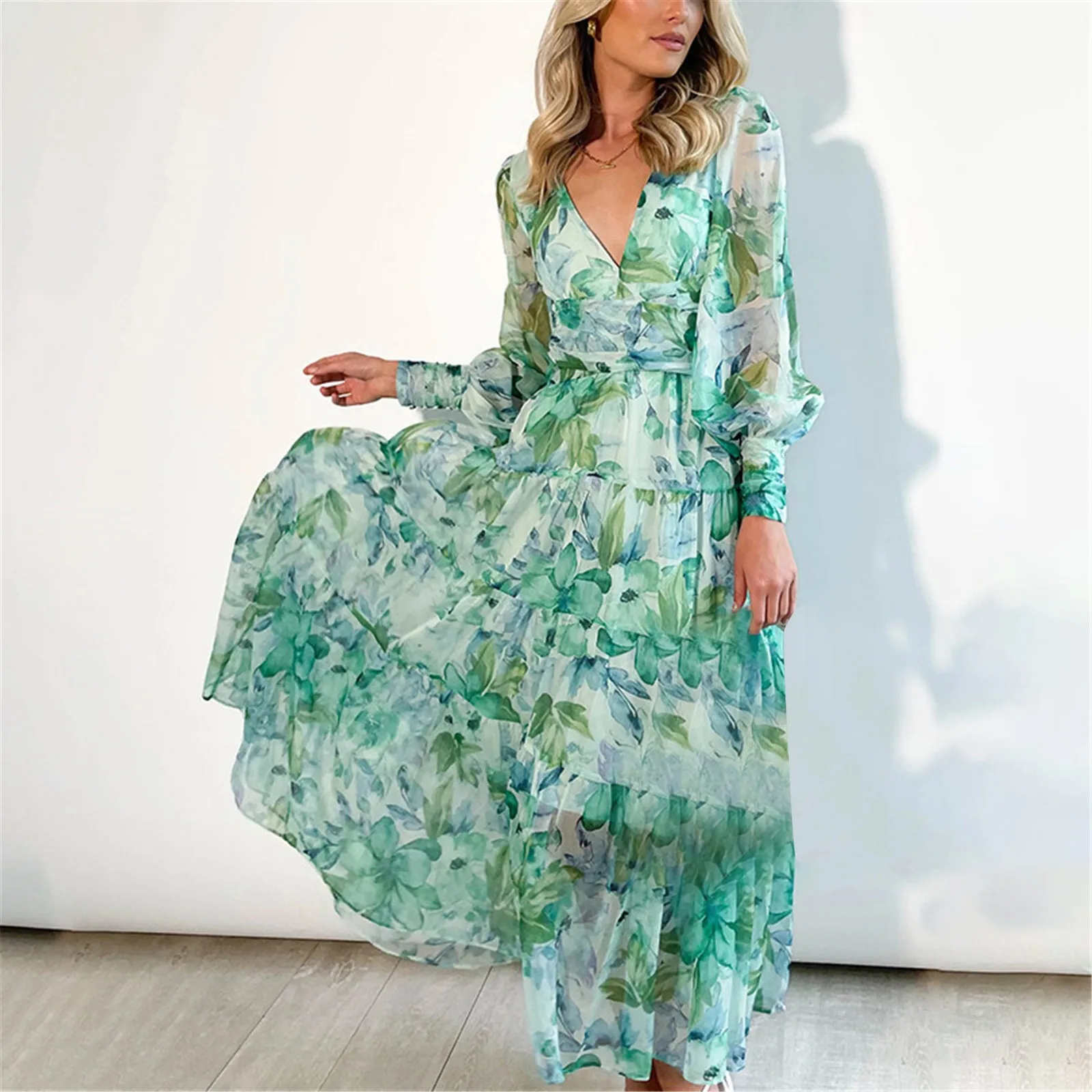 Chiffon For Vintage Gown Casual Bohemian Brief Party Women Design Dot Sundress main image 1
