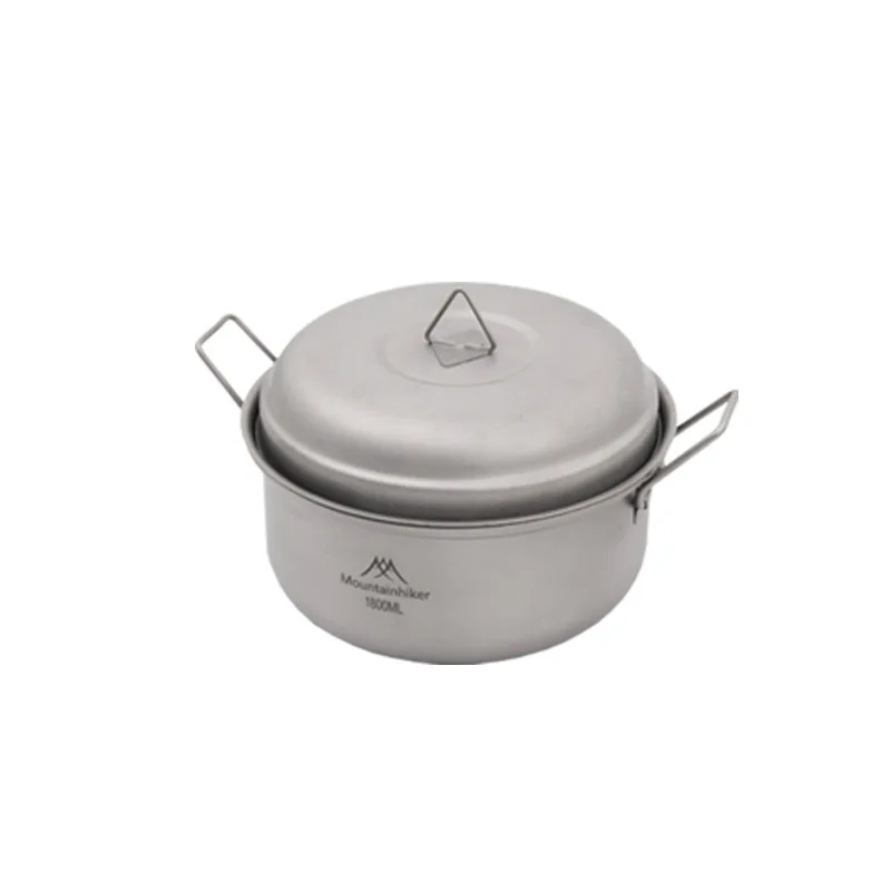 

Mountainhiker Pure Titanium Cookware Outdoor Camping Portable Large-capacity Steamer with Lunch Box Bowl